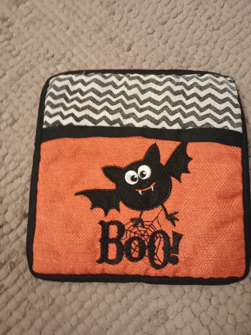 Halloween Bat Boo Pot Holder
